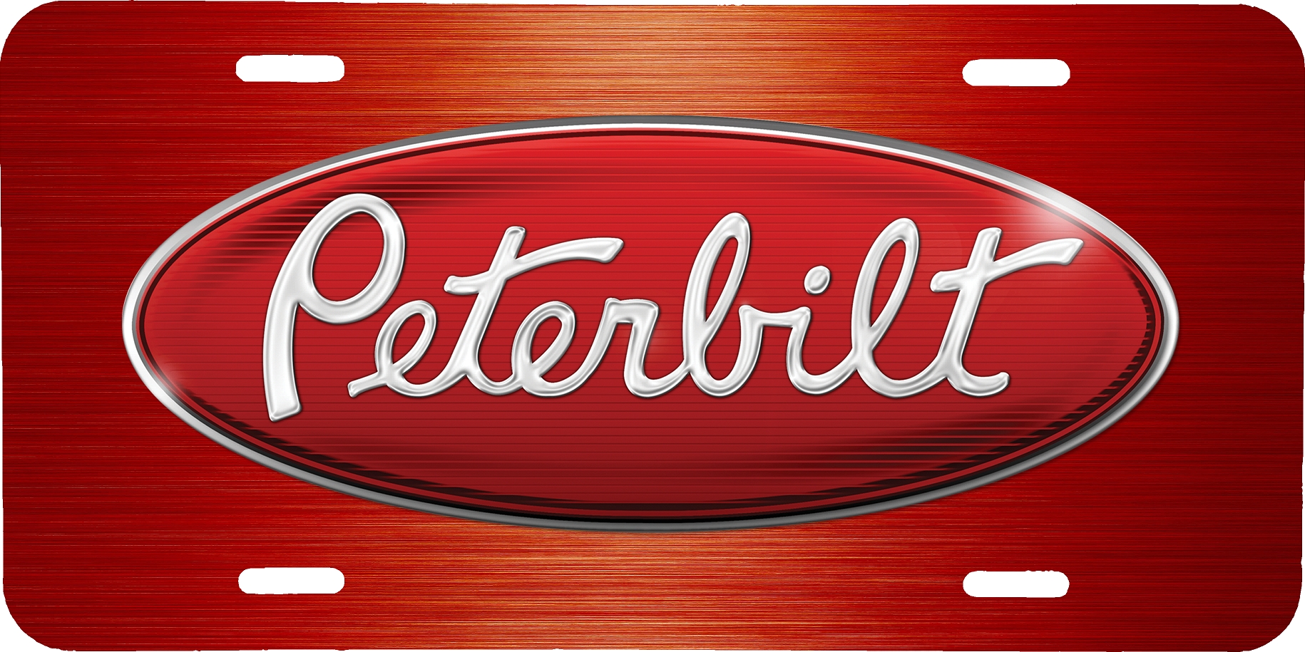 Peterbilt Logo License Plates - TVC Printing
